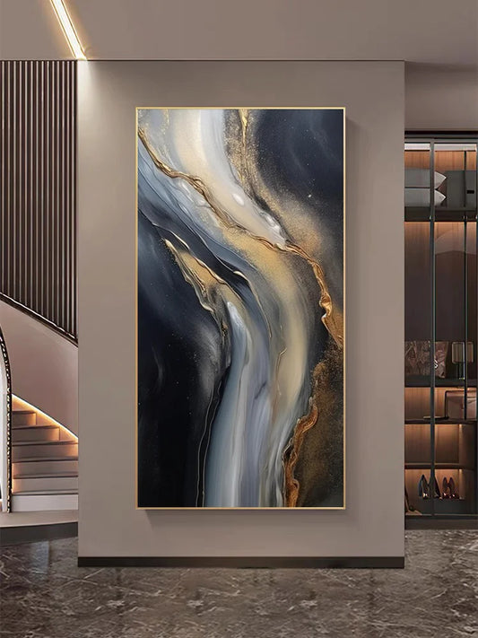 2025 Decoration Wall Lamp Led Light Galaxy Abstract Entrance Decoration Painting High-end Relief Feeling Hanging Painting Room