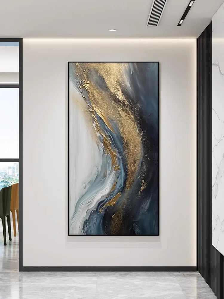 2025 Decoration Wall Lamp Led Light Galaxy Abstract Entrance Decoration Painting High-end Relief Feeling Hanging Painting Room