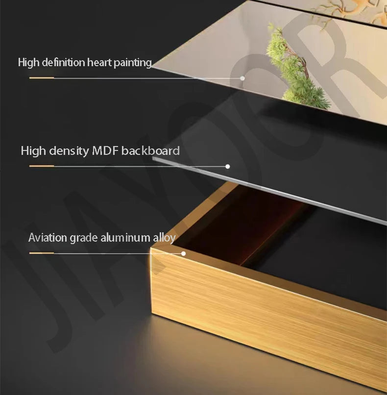 Entrance Foyer Decoration Painting Light Luxury High-end Ornament Led Room Light Interior Wall Lamp Home Decoration Item Picture