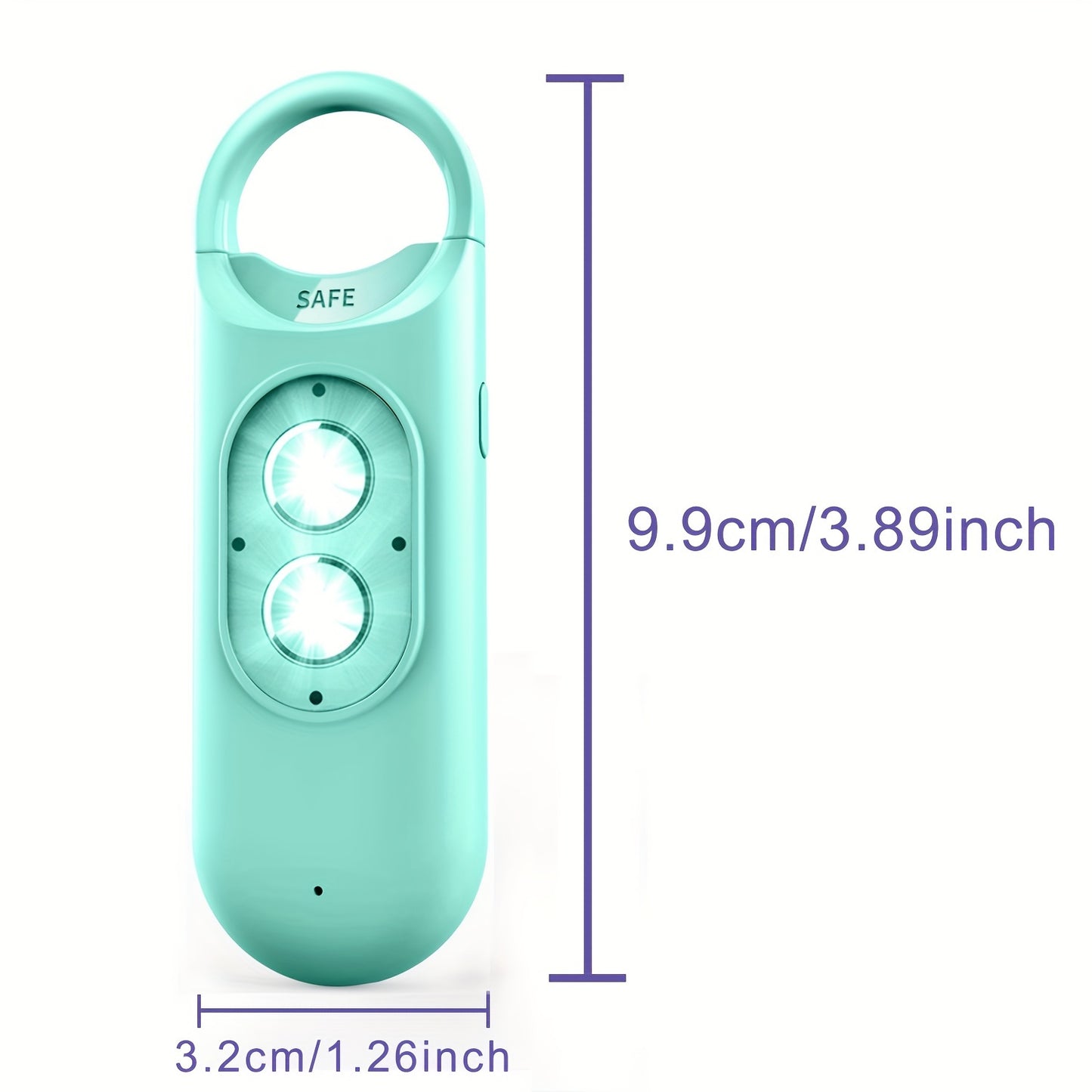 Personal Alarm 130dB Alarm Emergency with USB Rechargeable Security Personal Protection Devices for Women Elderly