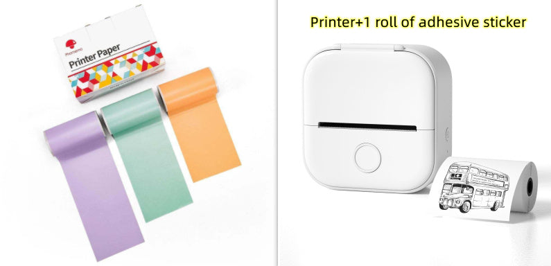 Portable Mini Thermal Label Printer Home Photo Printer Student Wrong Question Printer Bluetooth-compatible Mini Label Printer Price Tag-c