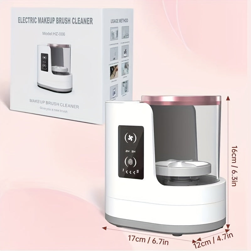 Electric Makeup Brush Cleaner Powered by USB – Fast Drying, Automatic, And Portable with a Dual-Section Design for Cleaning And Drying, Perfect As a Holiday Gift