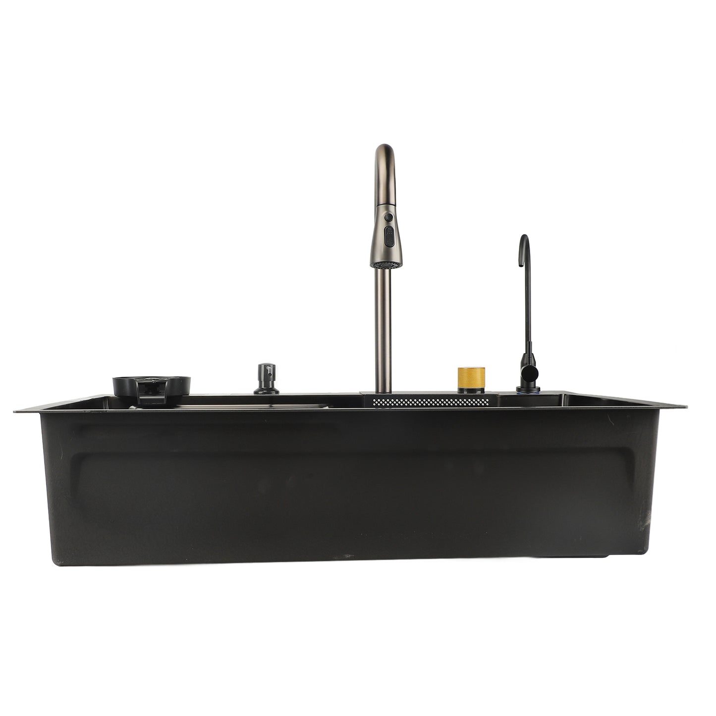 Extra Large Capacity Stainless Steel Undermount Kitchen Sink - Heavy-Duty Commercial & Residential Use, Modern Square Design with Rounded Corners, Right-Draining Design, Spacious Dish & Vegetable Washing Sink, Easy-Clean Surf