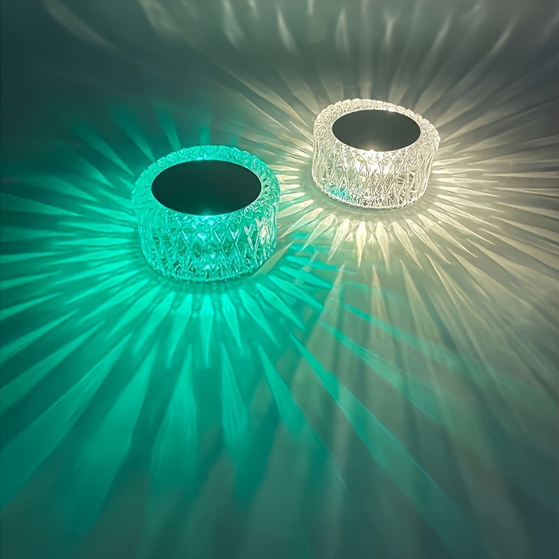 16-Color Touch Charging Table Lamp, 3-Level Brightness, Portable LED Light, Suitable for Night Light, Bedside Lamp, and Dining Room Lamp