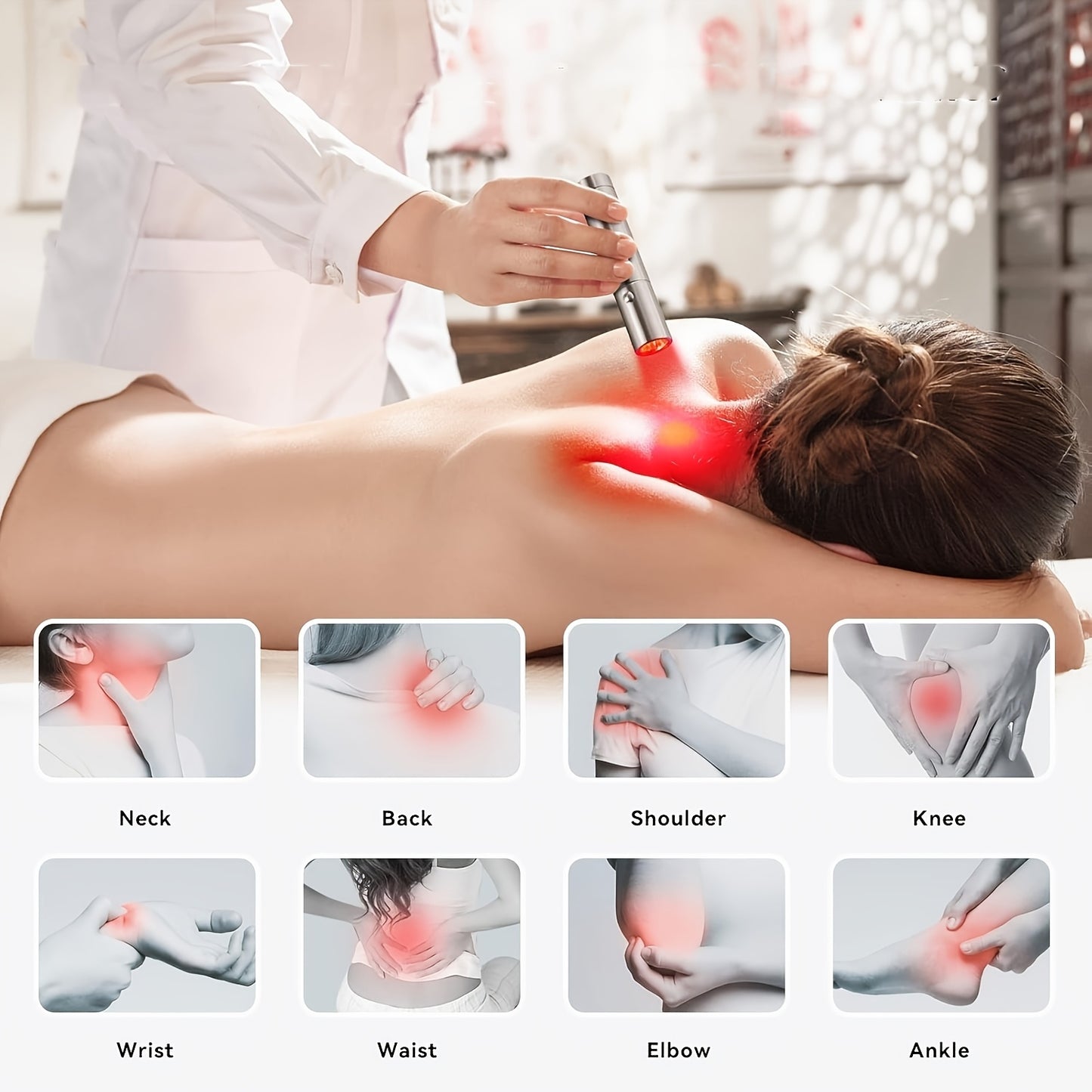 Portable Red Light Device, Handheld Flashlight Wand For Face&Body-630nm, 660nm & 850nm 3 Wavelengths