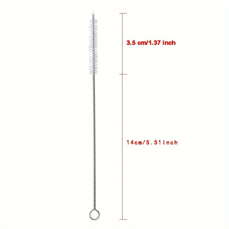 1/5pcs, Straw Cleaning Brush, Straw Brush, Tube Cleaning Brush, Long Brush for Straws, Water Bottle, Crevice, Multipurpose Kitchen Cleaning Brush, Cleaning Supplies, Christmas Supplies,  Handheld Brush, Versatile Brush, Highq