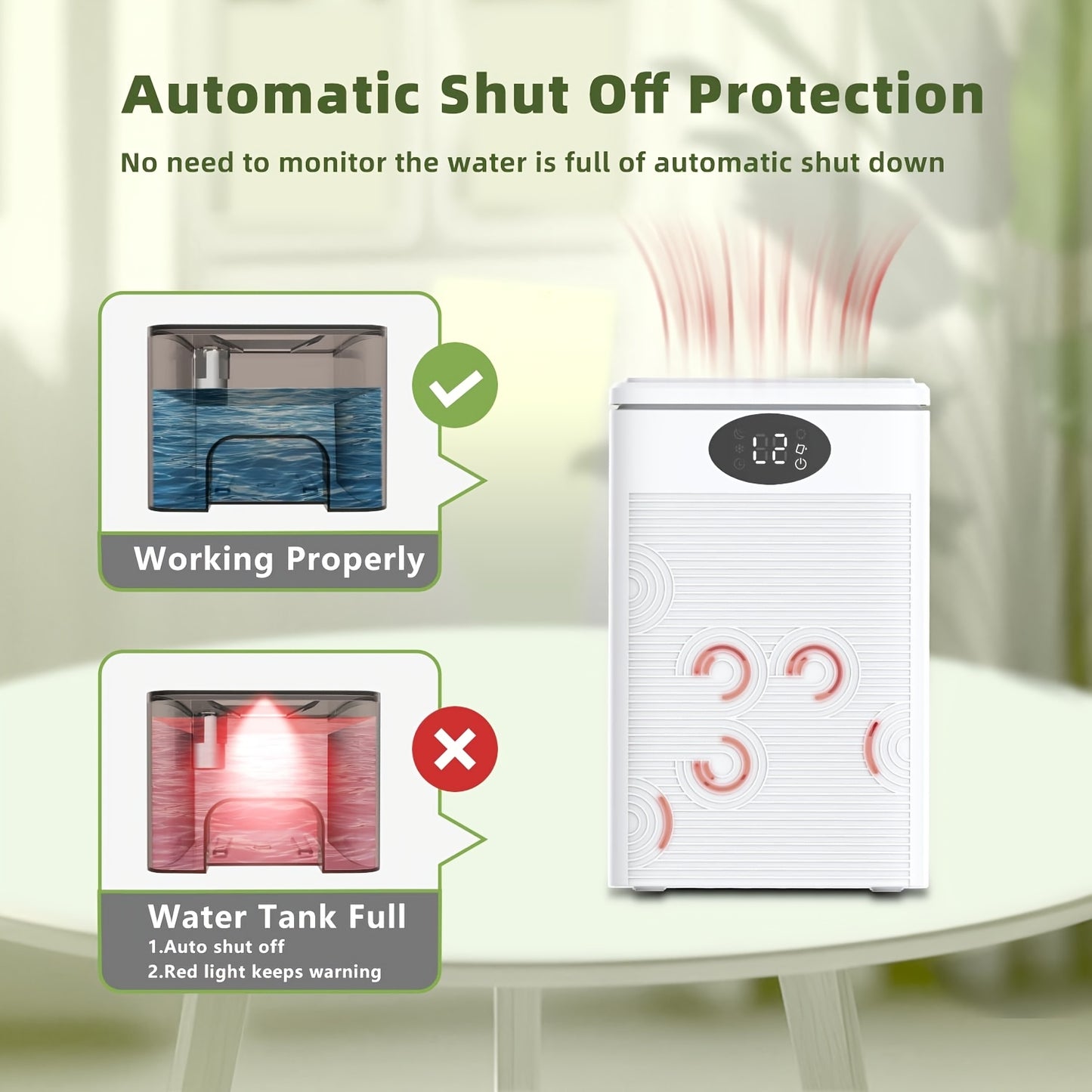 Small Dehumidifier for Home, Quiet 75oz Portable Dehumidifiers for Bedroom, Bathroom, Basement, RV with Sleep Mode, Timer, 7 LED Colors, Auto Shut-Off, Energy Efficient, Covers Up to 500 Sq.ft