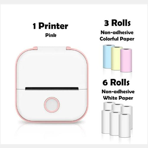 Portable Mini Thermal Label Printer Home Photo Printer Student Wrong Question Printer Bluetooth-compatible Mini Label Printer Price Tag-c