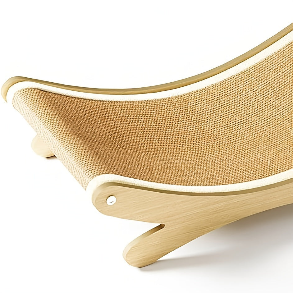 Sisal Rope Cat Scratcher Lounge with Integrated Play Mat - Durable Scratch-Resistant Sofa Design for Cat Claws, Multi-Functional Sleeping & Grinding Claw Two-in-One