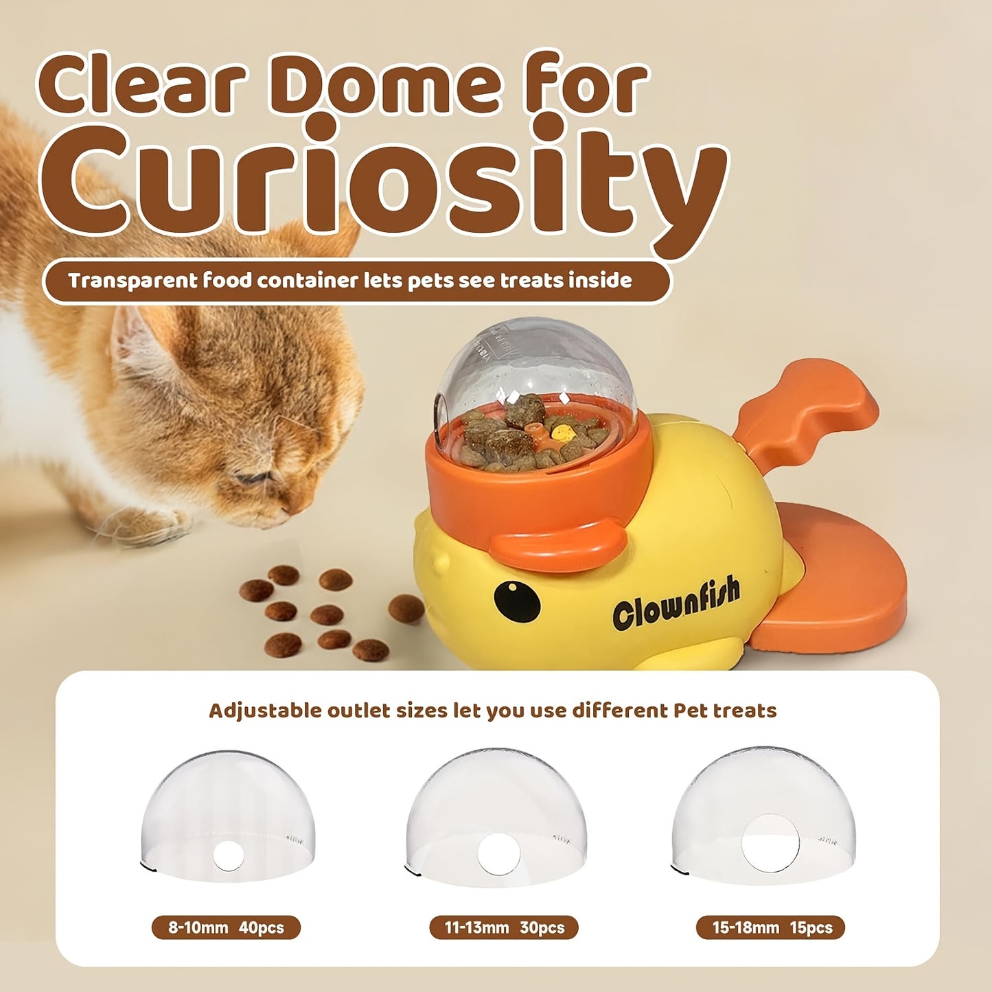 This Engaging Puzzle Toy for Dogs And Cats Dispenses Treats Slowly, Promoting Controlled Eating And Enhancing Indoor Playtime for Small to Medium-Sized Dogs And Cats. Simply Press And Twist to Release The Treats, Without Batt