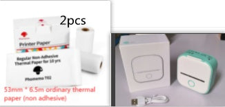 Portable Mini Thermal Label Printer Home Photo Printer Student Wrong Question Printer Bluetooth-compatible Mini Label Printer Price Tag-c