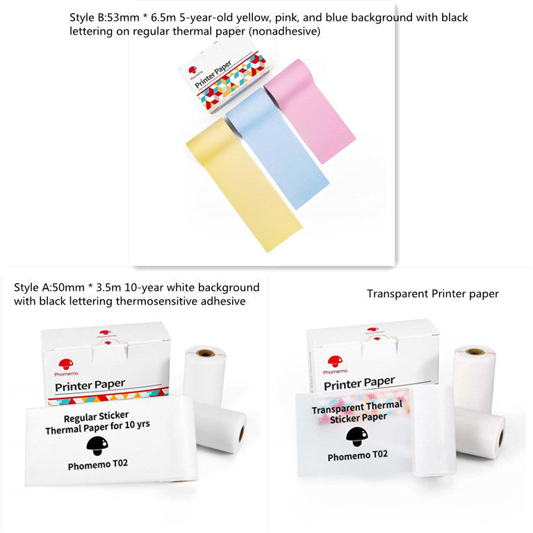 Portable Mini Thermal Label Printer Home Photo Printer Student Wrong Question Printer Bluetooth-compatible Mini Label Printer Price Tag-c