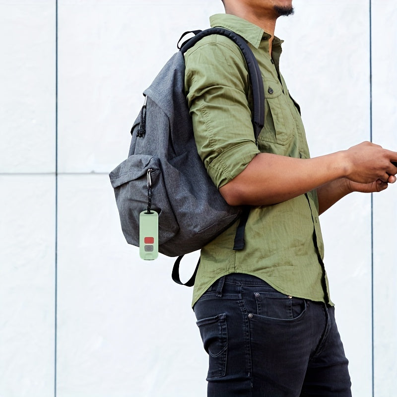 Emergency Safety Alarm Keychain with 130Db Sound, IP66 Rating, And USB Charging - Designed for Women And Seniors - Features a Bright Flashing LED Light