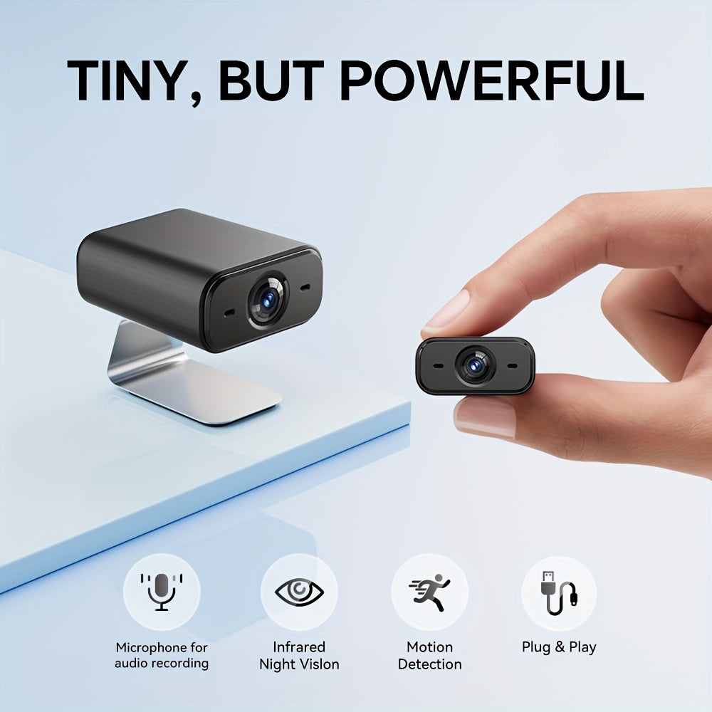 [Mini Security] Wireless Mini Security Camera | Night Vision, Motion Detection Alert, USB 2.4GHz Home WiFi, Pet & Vehicle Monitoring