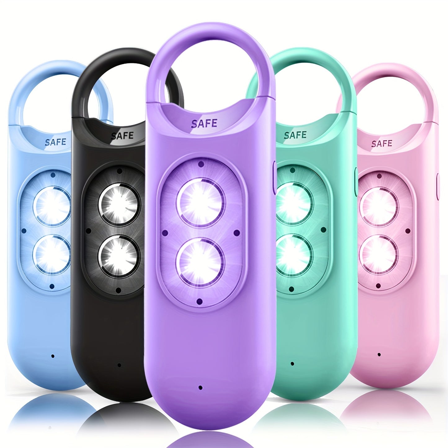 Personal Alarm 130dB Alarm Emergency with USB Rechargeable Security Personal Protection Devices for Women Elderly