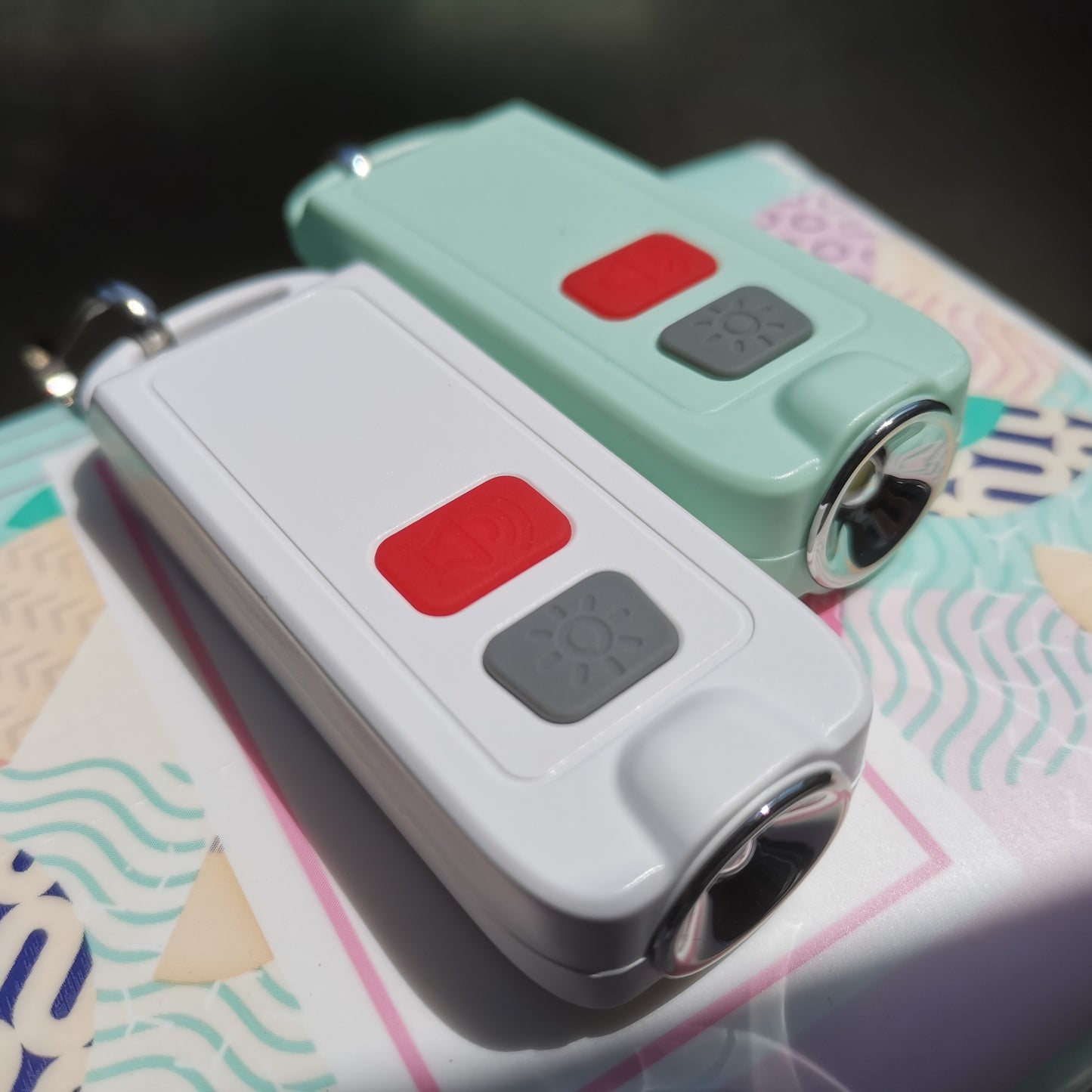 Emergency Safety Alarm Keychain with 130Db Sound, IP66 Rating, And USB Charging - Designed for Women And Seniors - Features a Bright Flashing LED Light