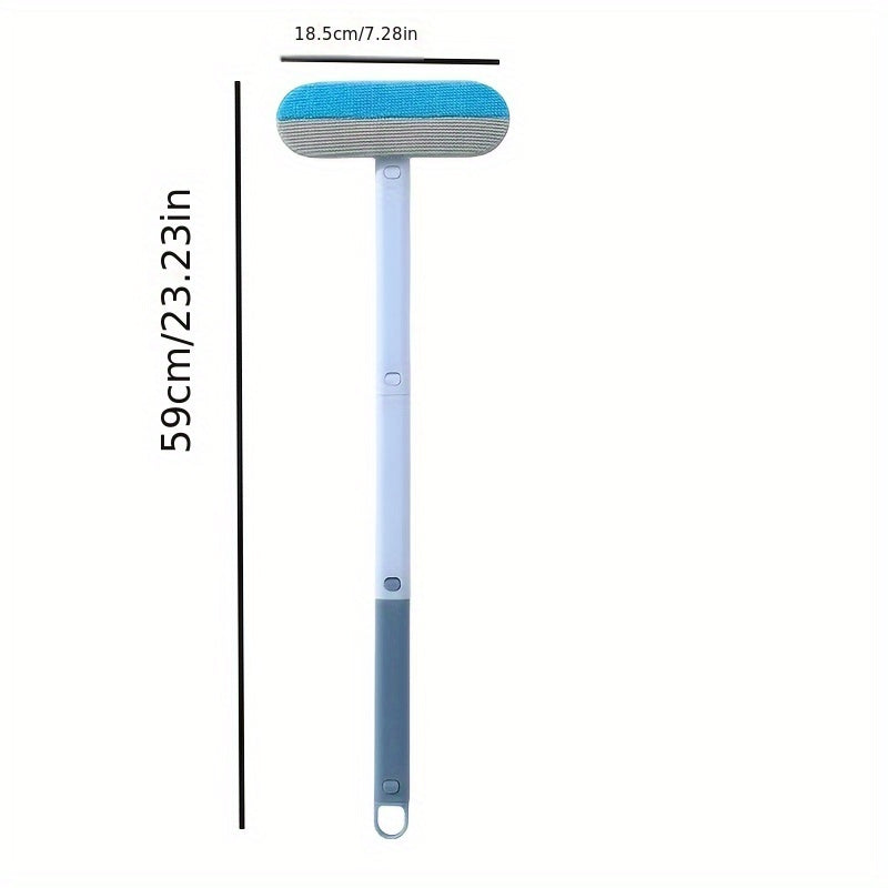 Two-in-One Pet Hair Remover Brush - Washable & Reusable, Ideal for Dog Hair on Carpets and Sofas, Suitable for Removing Sticky Pet Cat Hair from Sofa Beds and Carpets