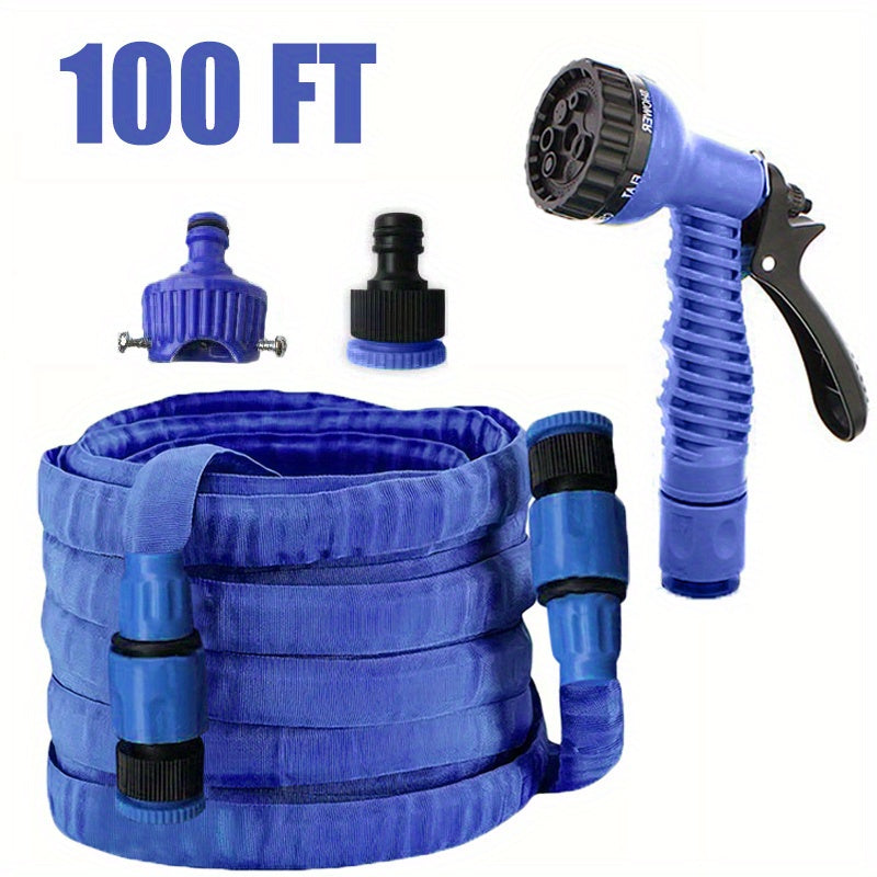 25/ 50/ 75/ 100/ 125/ 150ft Garden Hose, Kink Resistant, Plastic Water Hose for RV, Boat, Camping, Tree Care and Watering - Four Seasons Outdoor Use, Garden Watering Hose | Easy-to-Store Hose | Durable Polyester Hose Seasonal