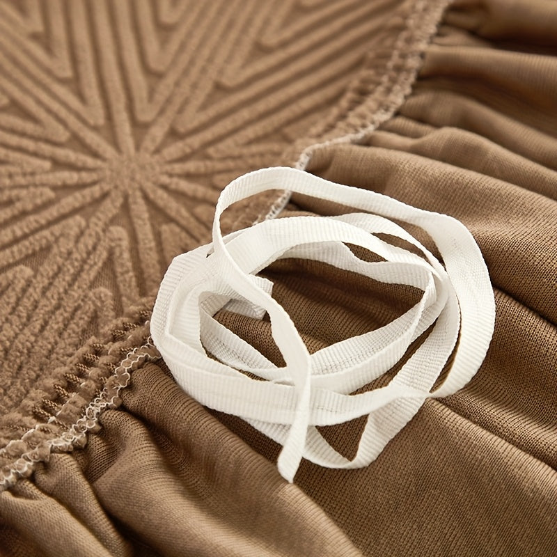 [Modern Sofa Cover] Thickened Modern Elastic 1pc Sofa Cover | Universal Four-Season Protector, 160g/m², Machine Washable, T-cushion Design, Polyester and Spandex Blend, with Elastic-band Closure