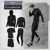 5 Pcs/Set Men&amp;#39;s Tracksuit Gym Fitness Compression Sports Suit