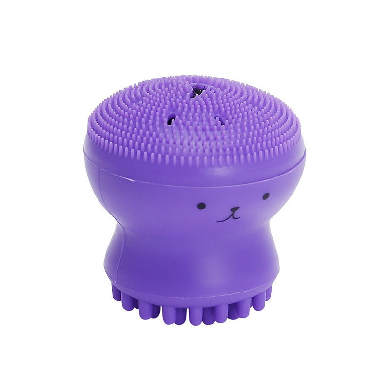 Silicon Small octopus Facial Cleaning brush