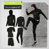 5 Pcs/Set Men&amp;#39;s Tracksuit Gym Fitness Compression Sports Suit