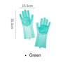 Magic Silicone Dishwashing Gloves with Scrubber