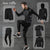 5 Pcs/Set Men&#39;s Tracksuit Gym Fitness Compression Sports Suit