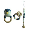 Teether Rattle With Bells Wooden Rings