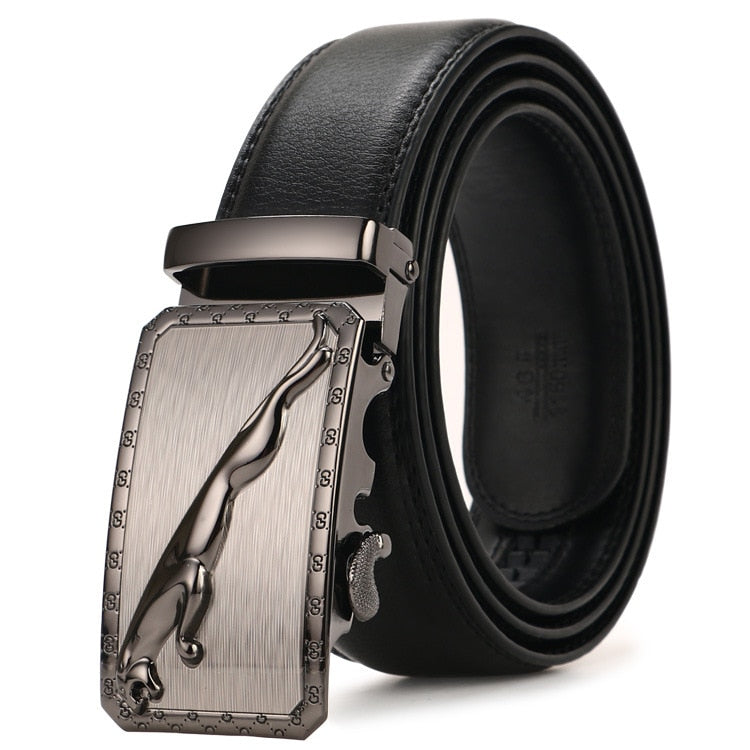 New Hot Selling Men Belt Fashion Pu Alloy Automatic Buckle Belt Business Affairs Casual Decoration Belt Men's Belts Luxury Brand