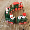 Santa Claus gift box Train Tree Merry Christmas Cake Toppers Happy New Year Decorations Party Baking Supplies