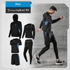 5 Pcs/Set Men&amp;#39;s Tracksuit Gym Fitness Compression Sports Suit