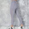 CHRLEISURE Pocket Sports Leggings Women Mesh Splicing Quick Dry Pants