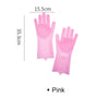 Magic Silicone Dishwashing Gloves with Scrubber