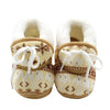 Cute Baby Boots Spring Warm Soft Baby Retro Printing Cotton Padded