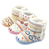 Cute Baby Boots Spring Warm Soft Baby Retro Printing Cotton Padded