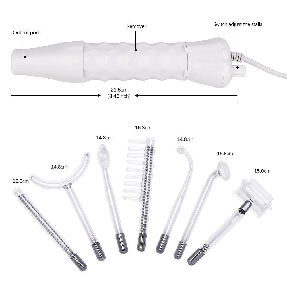 Beauty Star 7 In 1 Electrode Glass Tube High Frequency Facial Machine