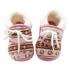 Cute Baby Boots Spring Warm Soft Baby Retro Printing Cotton Padded