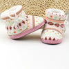 Cute Baby Boots Spring Warm Soft Baby Retro Printing Cotton Padded