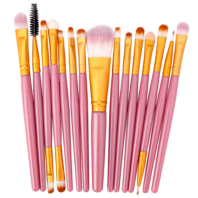 6PCS-15PCs Makeup Brush Set Cosmetic Makeup For Face Make Up