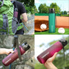 New 500/800/1000ml Sports Water Bottle BPA Free Portable Leak-proof Shaker bottle