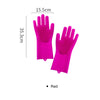 Magic Silicone Dishwashing Gloves with Scrubber