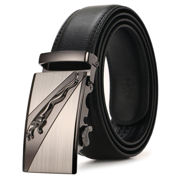 New Hot Selling Men Belt Fashion Pu Alloy Automatic Buckle Belt Business Affairs Casual Decoration Belt Men's Belts Luxury Brand