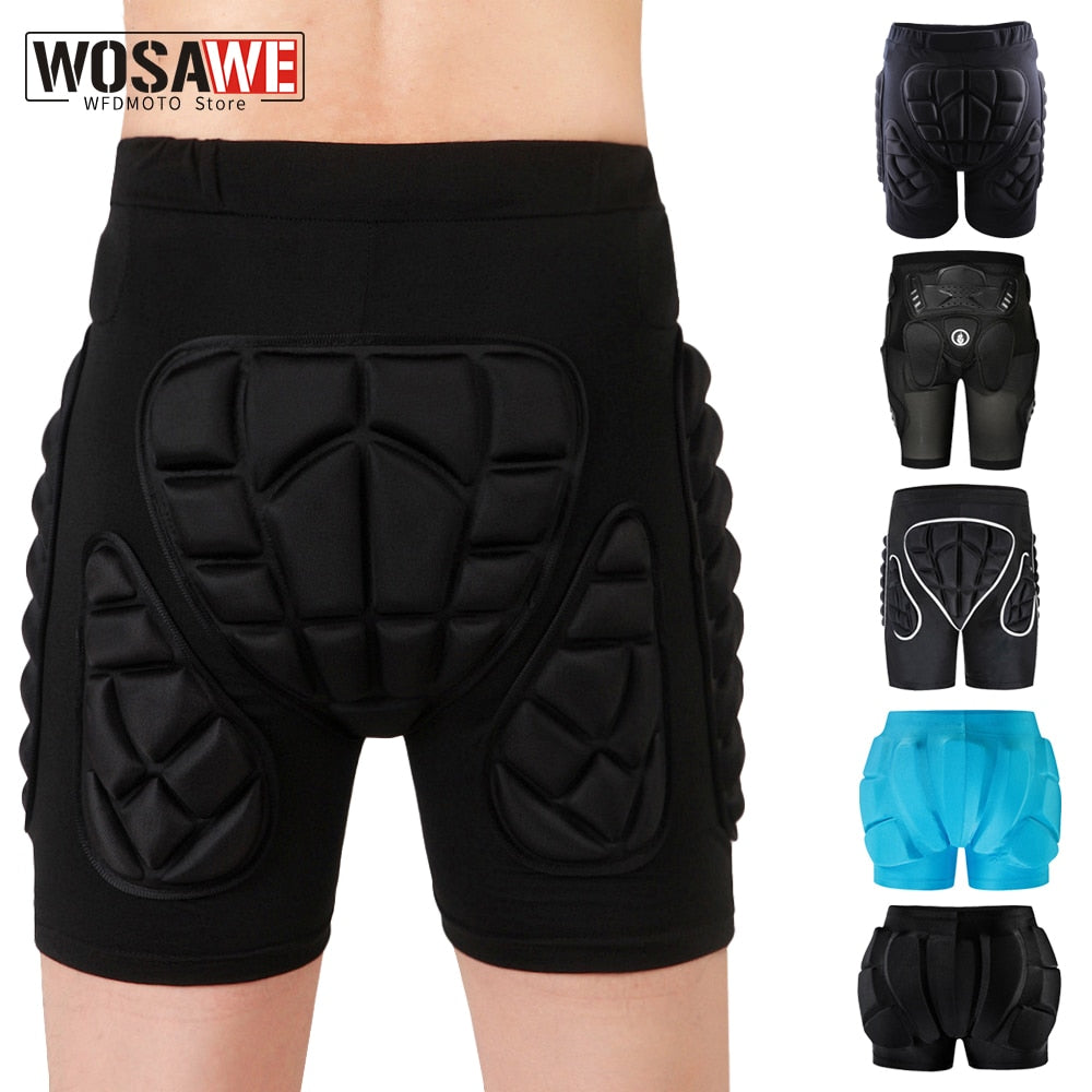 WOSAWE Unisex motorcycle shorts Ski Snowboarding Protective Gear Hip Butt Pad