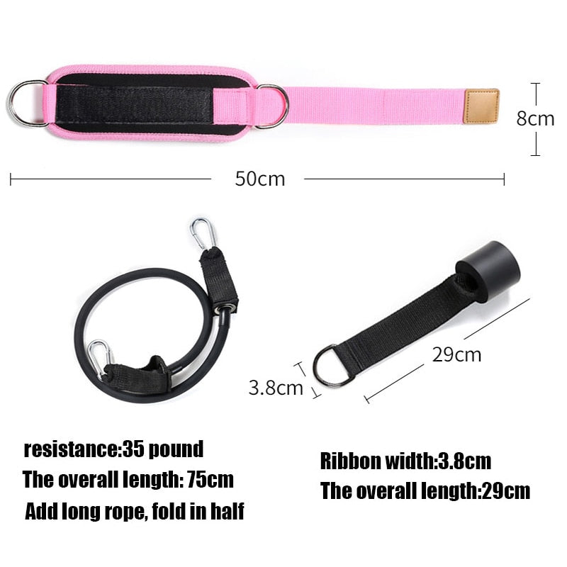 4Pcs Resistance Bands Ankle Straps