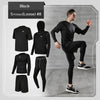 5 Pcs/Set Men&amp;#39;s Tracksuit Gym Fitness Compression Sports Suit