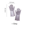 Magic Silicone Dishwashing Gloves with Scrubber