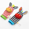 Baby Toys 0 6 12 Months Cute Stuffed Animals Baby Rattle Socks Wrist Baby