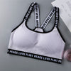 Bra Women Letter Sports Top Push Up Fitness Running Yoga Underwear