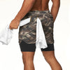 2022 Camo Running Shorts Men 2 In 1 Double-deck Quick Dry GYM Sport Shorts